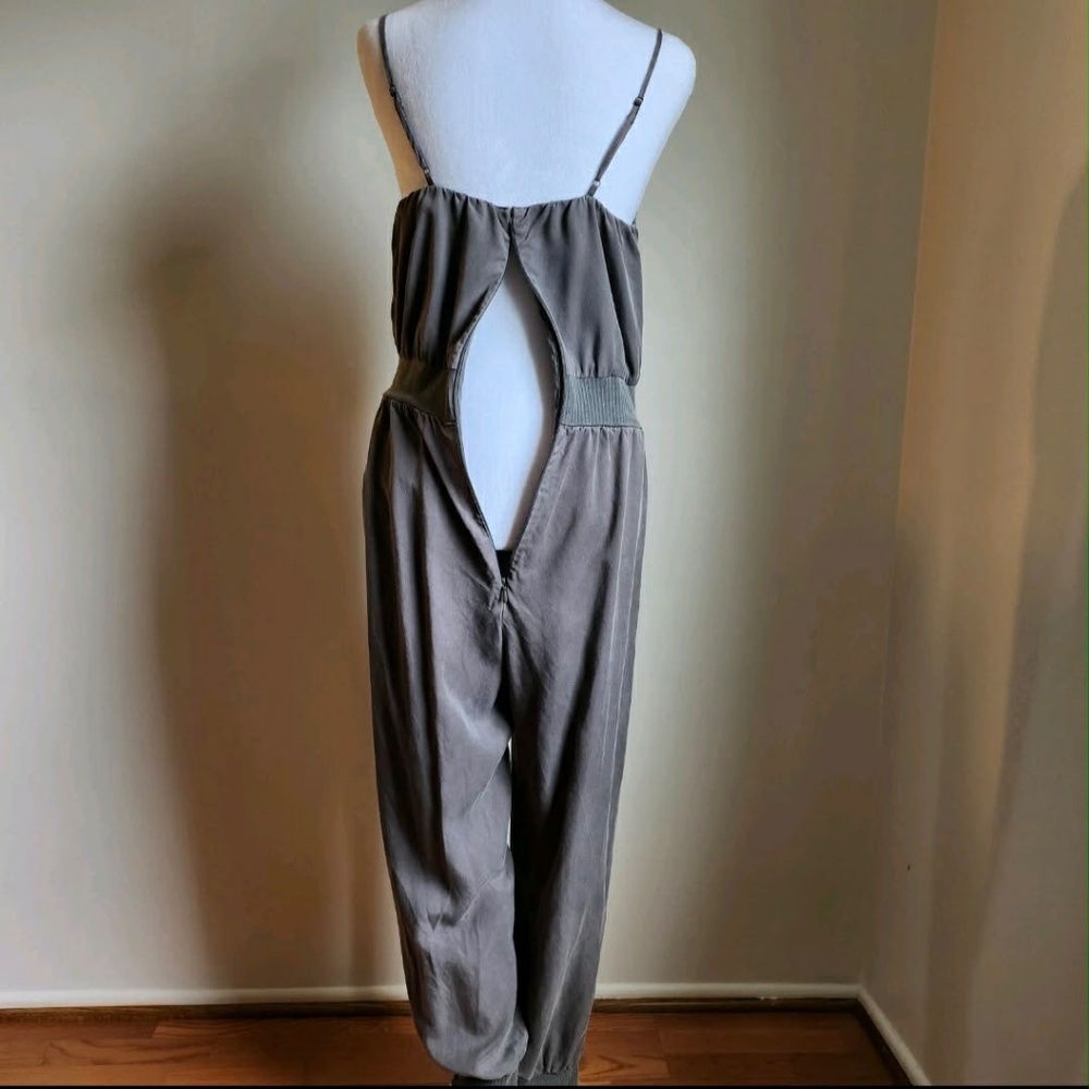 Anthropologie Scandi Chic Preppy Pilates Princess Boho Spaghetti Strap Jumpsuit - Picture 5 of 6